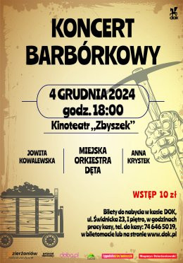 Dzierżoniów Wydarzenie Koncert KONCERT BARBÓRKOWY - MIEJSKA ORKIESTRA DĘTA