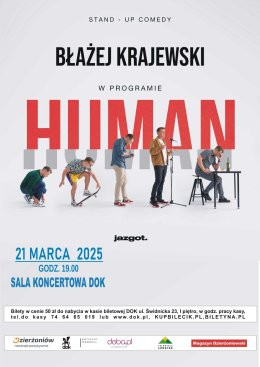 Dzierżoniów Wydarzenie Stand-up "HUMAN" stand up Błażeja Krajewskiego